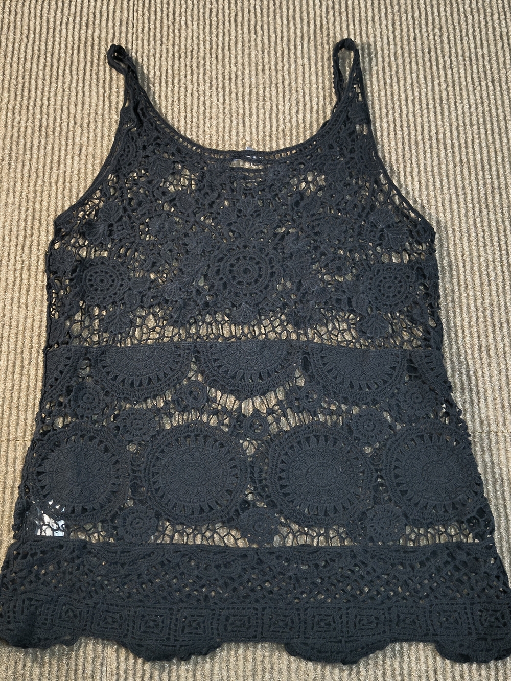 Charlotte Russe Black Crochet Camisole